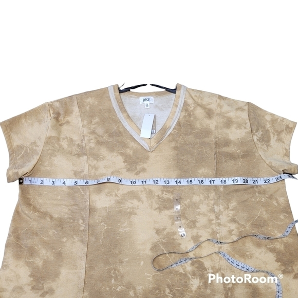 BKE Tye-Dye Mustard Short Sleeve T-Shirt Medium - Picture 7 of 9